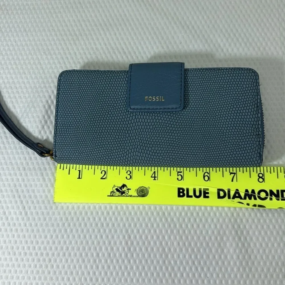 Fossil wallet Pebble Blue Leather